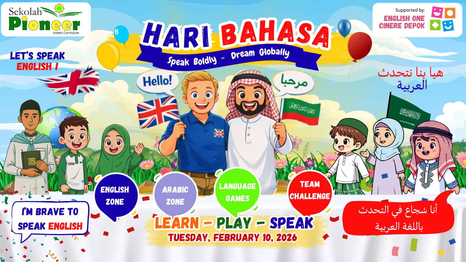 Belajar, Bermain, dan Berani Berbicara: Keseruan Hari Bahasa di Sekolah Pioneer